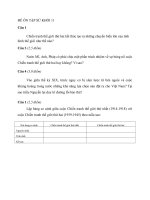 Bài tập ôn tập môn Lịch sử tuần ba nghỉ phòng dịch Covid-19 (Từ 17.02.2020 đến 22.02.2020)