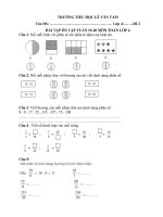 T2 – Đề ôn tập Toán – Tiếng Việt khối lớp 4 – Lần 2