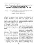 ĐÁNH GIÁ HIỆU NĂNG CỦA PHƯƠNG PHÁP PHÂN TÍCH THÀNH PHẦN CHÍNH PCA TRONG NHẬN DẠNG KHUÔN MẶT CÓ BIẾN ĐỔI VỀ SẮC THÁI