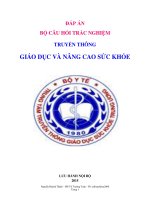 ĐÁP ÁN THỰC TẬP GIÁO DỤC VÀ NÂNG CAO SỨC KHỎE  (cập nhật)