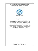 Giáo trình Thực tập quản lý dịch vụ Ô tô
