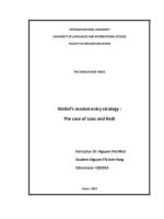 Chiến lược xâm nhập thị trường của viettel trường hợp của lào và haiti