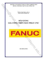 giáo trình lập trình phay cnc hệ fanuc