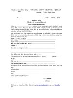 Mẫu thông báo ra mắt sản phẩm mới