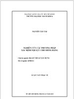 Nghiên cứu các phương pháp xác định nội lực cho móng băng (đọc hết tài liệu liên hệ zalo 0353764719 )