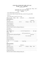 Mẫu hợp đồng mua bán tên miền