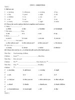 Anh 6_ÔN TẬP HKII_Tuần 24_Từ 17 đến 23-2-2020 (UNIT 1 - UNIT 4)