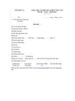 Mẫu công văn đề nghị thanh toán theo hóa đơn