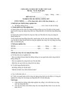 Mẫu biên bản nghiệm thu hệ thống chống sét