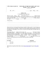 Mẫu công văn gia hạn thanh toán