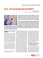 Vắc-xin - “vũ khí” giúp loài người chống đại dịch COVID-19*