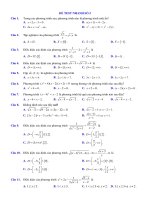 Đề kiểm tra 15 phút chương 3 đại số 10 | Đề kiểm tra 15 phút chương 3