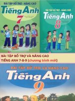 Bài tập bổ trợ nâng cao tiếng anh 7 8 9 nguyễn thị chi (sách màu thí điểm) 