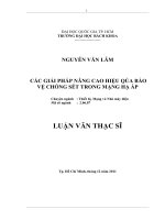 Các giải pháp nâng cao hiệu quả bảo vệ chống sét trong mạng hạ áp  