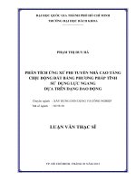 Phân tích ứng xử phi tuyến nhà cao tầng chịu động đất bằng phương pháp tĩnh sử dụng lực ngang dựa trên dạng dao động  
