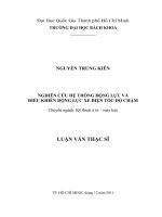 Nghiên cứu hệ thống động lực và điều khiển động lực xe điện tốc độ chậm  