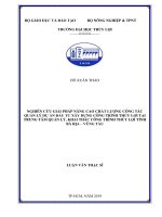 Nghiên cứu giải pháp nâng cao chất lượng công tác quản lý dự án đầu tư xây dựng công trình thủy lợi tại trung tâm quản lý, khai thác công trình thủy lợi tỉnh bà rịa vũng tàu  