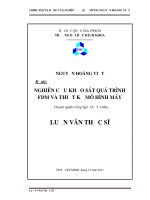 Nghiên cứu khảo sát quá trình fdm và thiết kế mô hình máy  