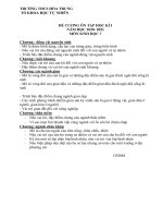 Đề cương ôn tập HK1 môn Sinh học 7 năm 2020-2021 - Trường THCS Hòa Trung