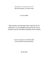 Thực trạng tuân thủ điều trị và một số yếu tố liên quan của người bệnh tăng huyết áp tại xã tân hộ cơ, huyện tân hồng, tỉnh đồng tháp năm 2018  