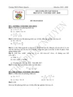 Đề cương ôn tập HK2 môn Toán 8 năm 2019-2020 - Trường THCS Phước Nguyên