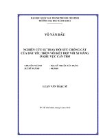 Nghiên cứu sự thay đổi sức chống cắt của đất yếu trộn vôi kết hợp với xi măng ở khu vực cần thơ  