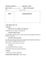 Đề kiểm tra 1 tiết Công nghệ 7 học kì 2