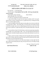 những đóng góp mới của luận án