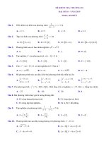 ĐỀ KIỂM TRA 1 TIẾT CHƯƠNG 3 ĐẠI SỐ 10 | đề kiểm tra 1 tiết chương 3