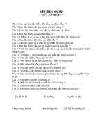 Đề cương ôn tập HK2 môn Sinh học 7 năm 2019-2020 - Trường THCS Giá Rai A