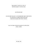 Tuân thủ điều trị ARV của người bệnh HIVAIDS và một số yếu tố ảnh hưởng tại phòng khám ngoại trú bệnh viện đa khoa đồng tháp, năm 2019 