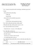 Đề cương ôn tập HK2 môn Sinh học 7 năm 2019-2020 - Trường THCS Nguyễn Đức Cảnh