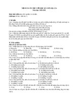 Đề cương ôn tập HK1 môn Địa lí 6 năm 2020-2021 - Trường THCS Thăng Long