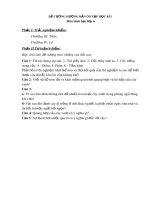 Đề cương ôn tập HK1 môn Sinh học 6 năm 2020-2021 - Trường THCS Thăng Long