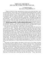 Những suy nghĩ nhỏ về một loại thể văn học còn nhỏ ở Việt Nam