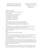 Đề cương ôn tập HK1 môn Địa lí 9 năm 2018-2019 - Trường THCS Nguyễn Đức Cảnh