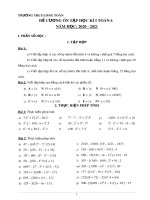 Đề cương ôn tập HK1 môn Toán 6 năm 2020-2021 - Trường THCS Long Toàn