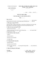 Mẫu báo cáo thực hiện chi trả dịch vụ môi trường rừng