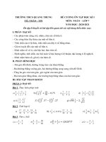 Đề cương ôn tập HK1 môn Toán 7 năm 2020-2021 - Trường THCS Quang Trung (Đà Lạt)