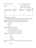 Tải Đề kiểm tra cuối học kì 1 lớp 2 môn Tiếng Việt năm học 2013 - 2014 trường Tiểu học Hiệp Thành 1, Bạc Liêu - Đề thi học kì I môn Tiếng Việt lớp 2 có đáp án