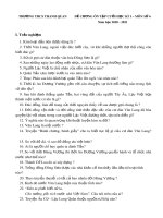 Đề cương ôn tập HK1 môn Lịch sử 6 năm 2020-2021 - Trường THCS Thanh Quan