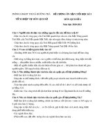 Đề cương ôn tập HK1 môn Lịch sử 6 năm 2020-2021 - Trường THCS Trần Đăng Khoa