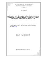 Khảo sát, phân tích, đánh giá quá trình quá độ xảy ra trên lưới truyền tải  liên hệ quá trình quá độ với thực tế lưới truyền tải  