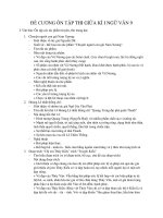 Đề cương ôn tập giữa HK1 môn Ngữ văn 9 năm 2020-2021 - Trường THCS Chu Văn An