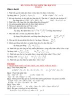 Đề cương ôn tập HK1 môn Toán 8 năm 2020-2021 - Trường THCS Giá Rai A