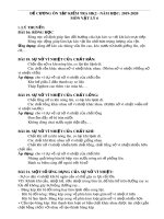 Đề cương ôn tập HK2 môn Vật lí 6 năm 2019-2020 - Trường THCS Nguyễn Đức Cảnh