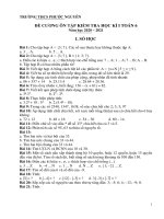 Đề cương ôn tập HK1 môn Toán 6 năm 2020-2021 - Trường THCS Phước Nguyên