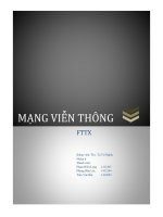 Bài Tập Lớn Mạng Viễn Thông : Đề tài FTTX