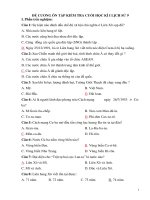 Đề cương ôn tập HK1 môn Lịch sử 9 năm 2020-2021 - Trường THCS Giá Rai A