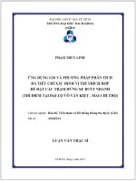Ứng dụng GIS và phương pháp phân tích đa tiêu chí xác định vị trí thích hợp để đặt các trạm dừng xe buýt nhanh (thí điểm tại đại lộ võ văn kiệt   mai chí thọ) ( FULLTEXT liên hệ zalo 0353764719 )